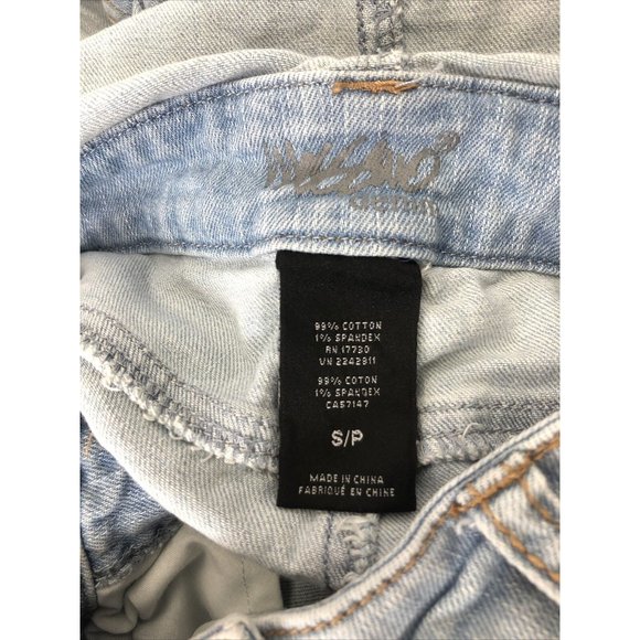 Mossimo Denim Ripped Jean Overalls Size S/P - Picture 6 of 9